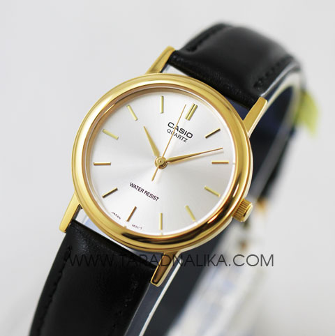 นาฬิกา CASIO Gent quartz MTP-1095Q-7A เรือนทอง สายหนัง