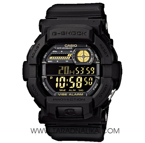 นาฬิกา CASIO G-shock GD-350-1BDR new model มีระบบสั่นเตือน