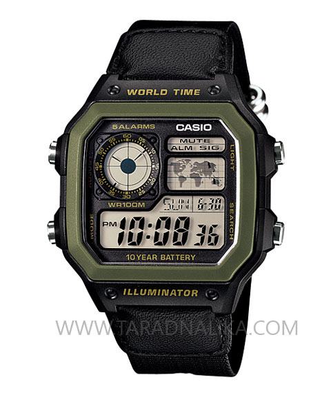 นาฬิกา CASIO worldtime sport AE-1200WHB-1BVDF