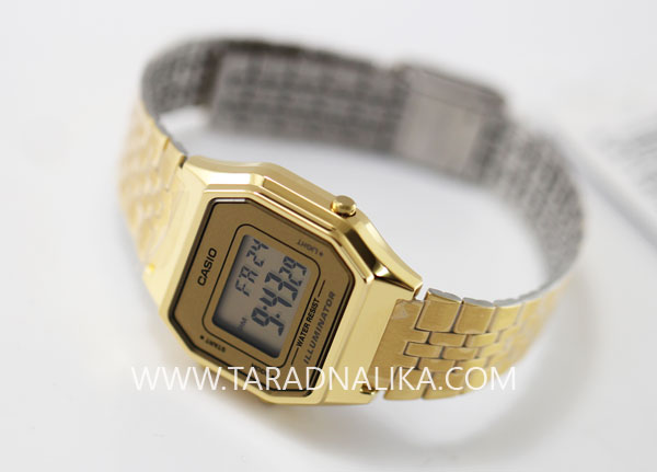 นาฬิกา CASIO LA680WGA-9DF เรืือนทองดิจิตอลใหม่ 3