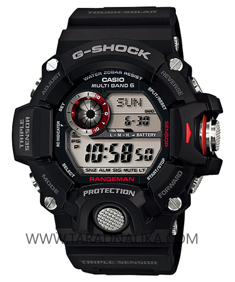 นาฬิกา G-Shock Rangeman GW-9400-1DR เข็มทิศ บอกอุณหภูมิ radio control (ประกันcmg)