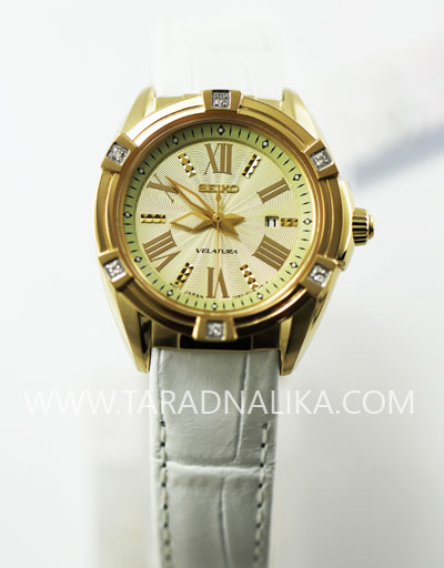 นาฬิกา SEIKO Velatura Diamond Lady gold SXDF54P1 1