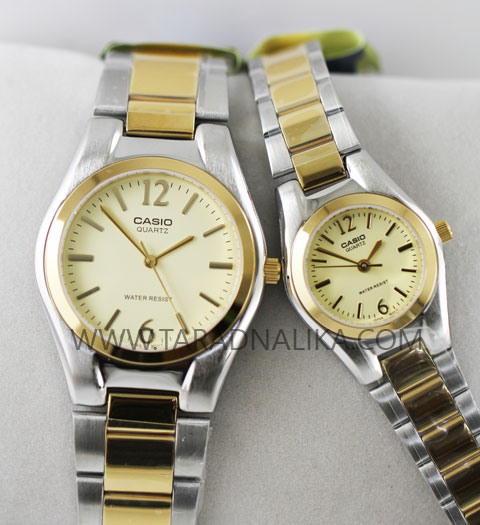 นาฬิกาคู่ ชายหญิง CASIO quartz MTP-1253SG-9AVDF และ LTP-1253SG-9AVDF