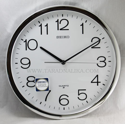 นาฬิกาแขวน SEIKO PPA020ST ขนาด 14 นิ้ว ขอบเงิน เดินเรียบ