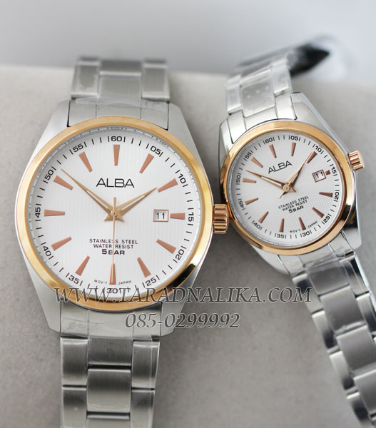 นาฬิกาคู่ ALBA gent-lady AG8396X1 และ AH7A34X1