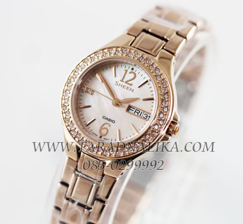 นาฬิกา CASIO SHEEN SHE-4800PG-9AUDR เรือนทอง pinkgold