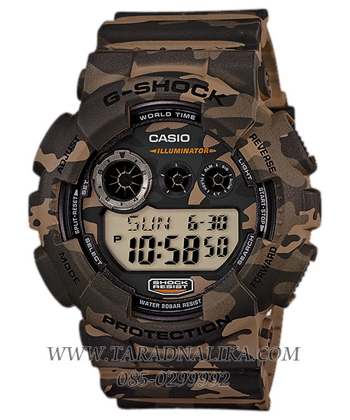 นาฬิกา CASIO G-shock GD-120CM-5DR ลายพรางน้ำตาล (ประกัน CMG)