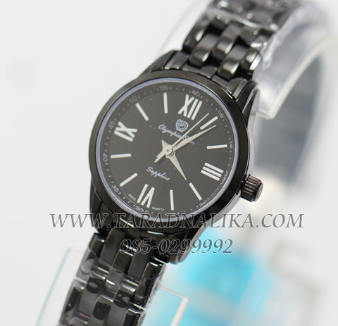 นาฬิกา Olympia Star swiss sapphire lady 58061-1L-201 รมดำ black ip