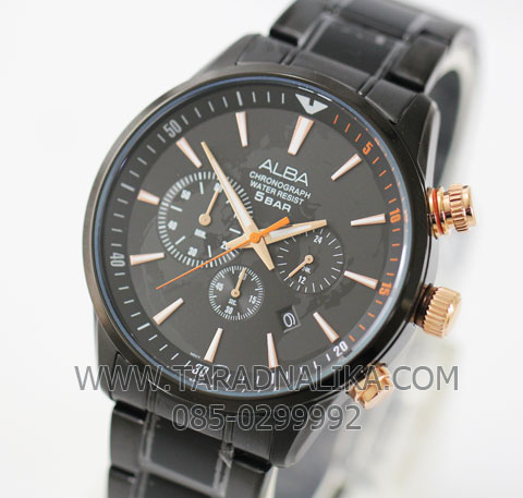 นาฬิกา ALBA Active Sport Chronograph Gent AT3629X1 black ip