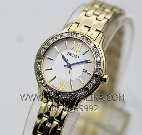 นาฬิกา SEIKO modern lady crystal ควอทซ์ SXDG76P1 เรือนทอง