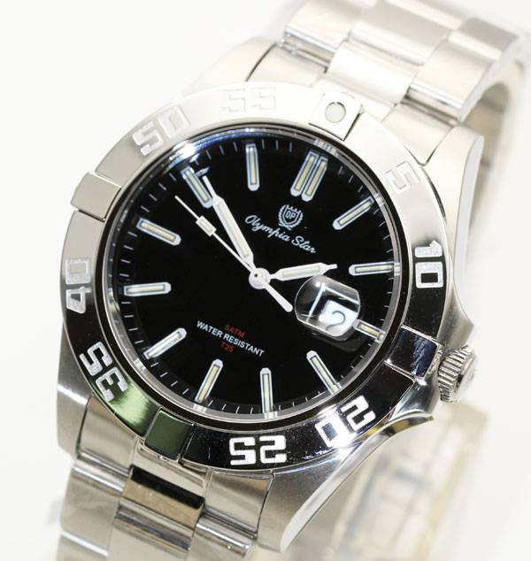 นาฬิกา Olympia Star sapphire  98019TG-204 หลอดแก็สเรืองแสง