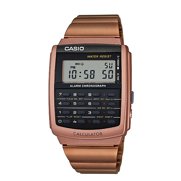 นาฬิกา CASIO digital CA-506C-5ADF นาฬิกาเครื่องคิดเลข สีทอง pinkgold