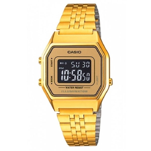 นาฬิกา CASIO LA680WGA-9BDF เรืือนทองดิจิตอลใหม่