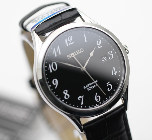 นาฬิกา SEIKO ควอทซ์ sapphire Gent SGEH77P1