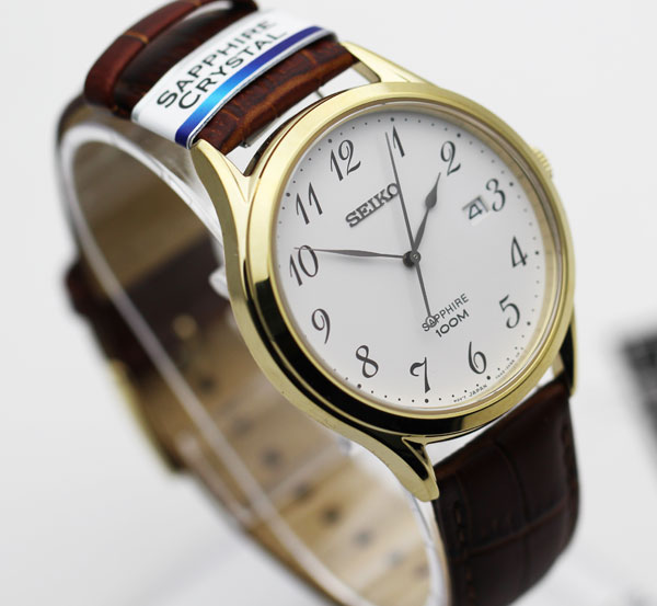 นาฬิกา SEIKO ควอทซ์ sapphire Gent SGEH78P1 เรือนทอง 1