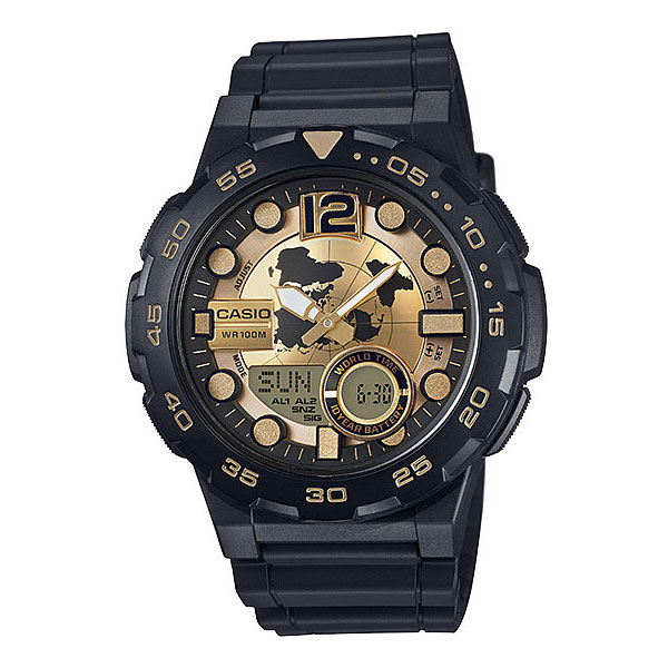 นาฬิกา CASIO worldtime 2 ระบบ AEQ-100BW-9AVDF