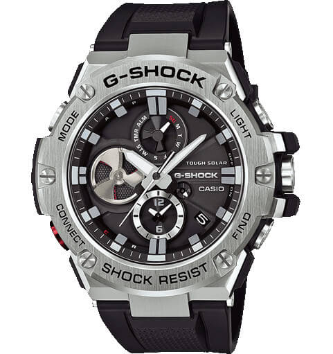 นาฬิกา CASIO G-Shock G-STEEL GST-B100-1ADR with Bluetooth and Tough Solar(ประกันCMG)