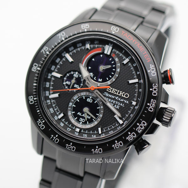 นาฬิกา SEIKO Sportura Perpetual Solar SSC427P1  black ip
