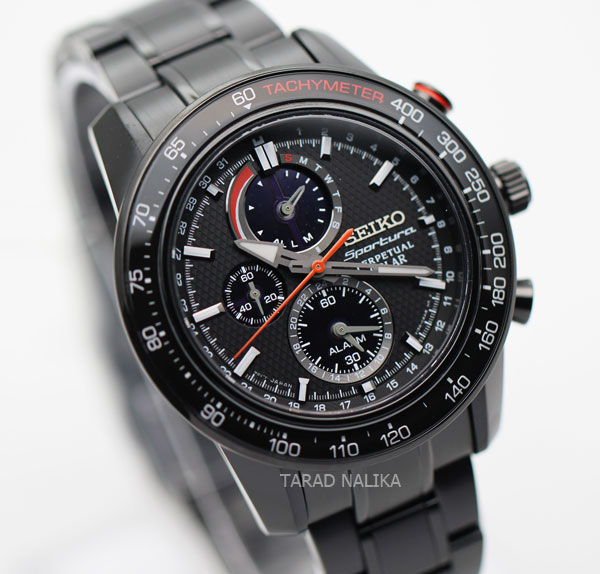 นาฬิกา SEIKO Sportura Perpetual Solar SSC427P1  black ip 1