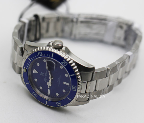 นาฬิกาข้อมือ Olym Pianus sapphire submariner 899831M-616 ขอบเซรามิคสีฟ้า 2
