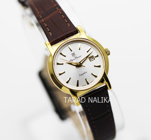 นาฬิกา Olympia Pianus sapphire lady 5700L-403E เรือนทอง หน้าขาว 1