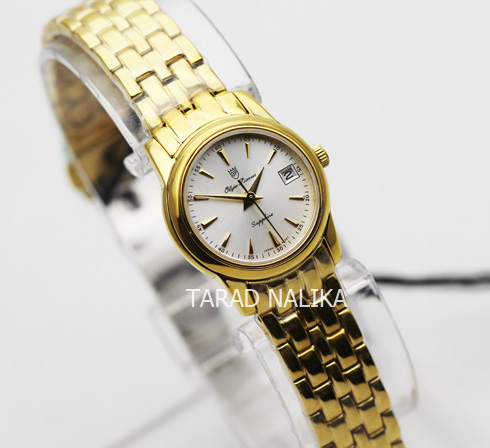นาฬิกา Olym pianus sapphire lady 5672L-406E เรือนทอง 1