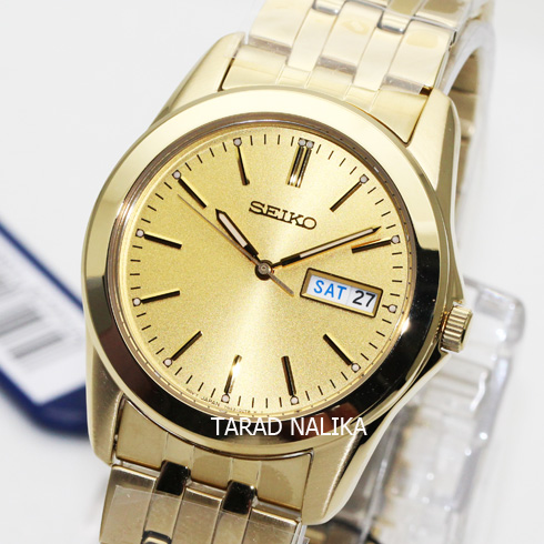 นาฬิกา SEIKO ควอทซ์ Gent หรูเรียบ ภูมิฐาน SGGA48P1 เรือนทอง
