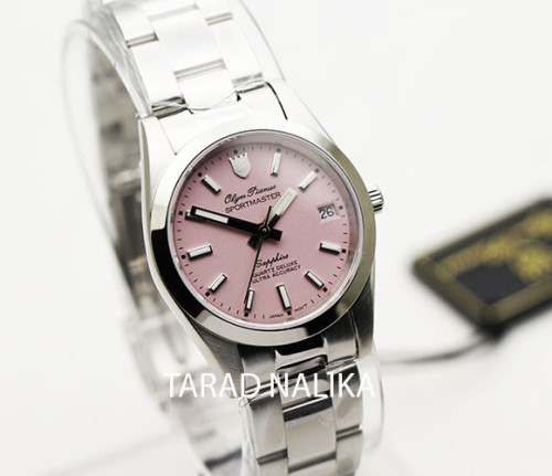นาฬิกาข้อมือ  Olym Pianus sapphire sportmaster Lady 89345L-616  ผู้หญิง 30 มม. หน้าปัดชมพู 1