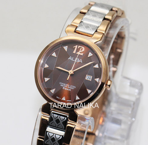 นาฬิกา ALBA modern ladies AH7N28X1 เรือนทอง pinkgold