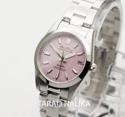 นาฬิกาข้อมือ  Olym Pianus sapphire sportmaster Lady 89345L-616  ผู้หญิง 30 มม. หน้าปัดชมพู