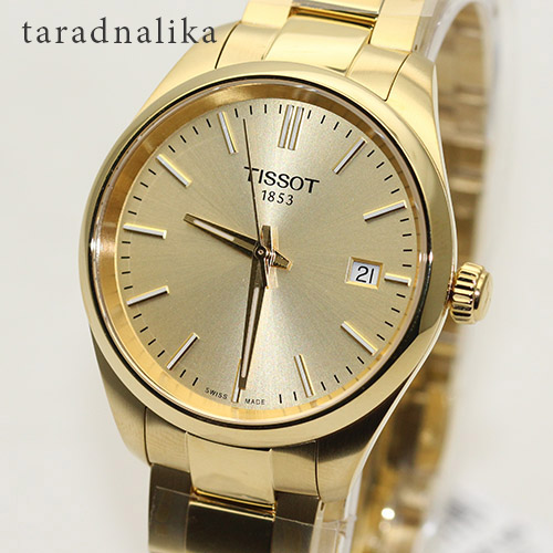 นาฬิกา TISSOT PR 100 lady T150.210.33.021.00  เรือนทอง