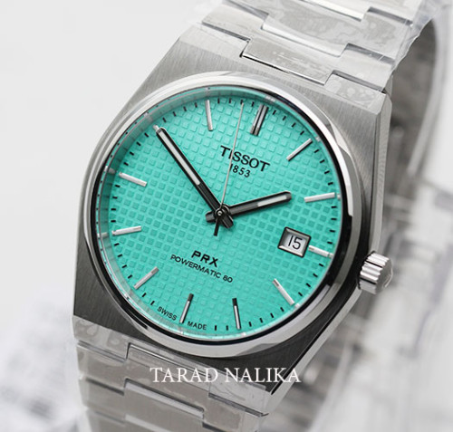 นาฬิกา TISSOT PRX POWERMATIC 80  T137.407.11.091.01  Tiffany Green
