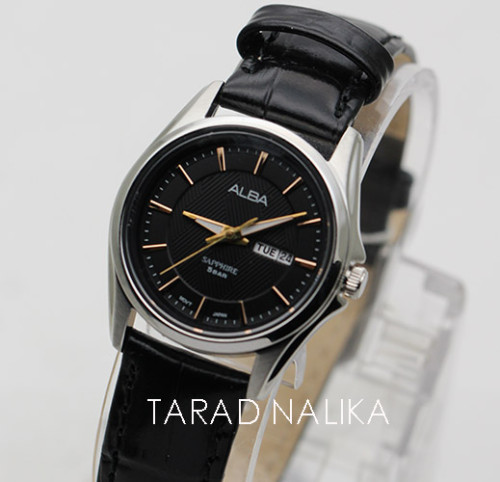 นาฬิกา ALBA Classic sapphire lady AN8029X1 นาฬิกาผู้หญิง สายหนัง ขนาด 28 มม.