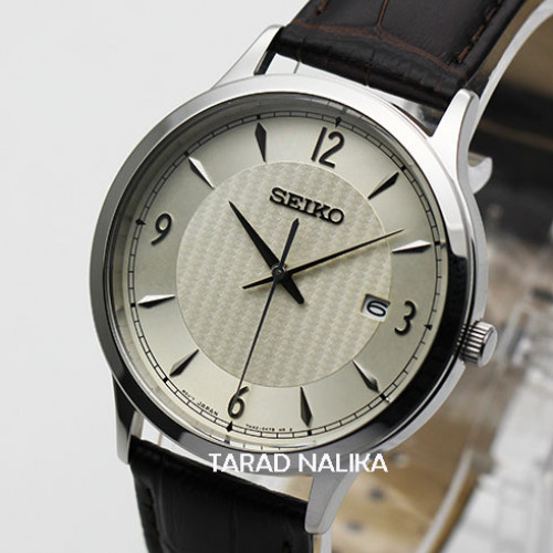 นาฬิกา SEIKO ควอทซ์ Gent หรูเรียบ ภูมิฐาน SGEH83P1  สายหนัง