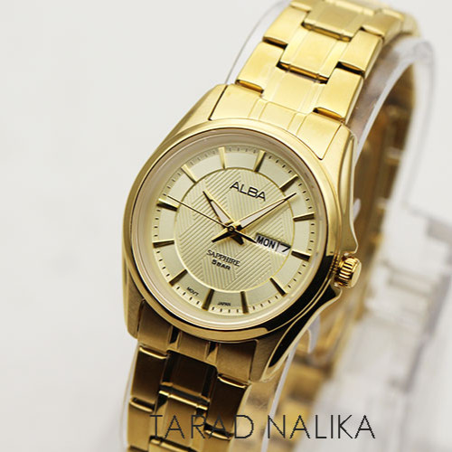 นาฬิกา ALBA Classic sapphire lady AN8018X1 นาฬิกาผู้หญิงเรือนทอง ขนาด 28 มม.