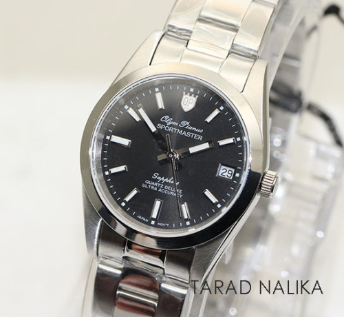นาฬิกาข้อมือ  Olym Pianus sapphire sportmaster Lady 89345L-616  ผู้หญิง 30 มม. หน้าปัดดำ