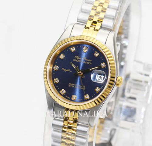 นาฬิกา Olym pianus lady sapphire sportmaster 28 มม. 6832L29-404E สองกษัตริย์  หน้าปัดน้ำเงิน