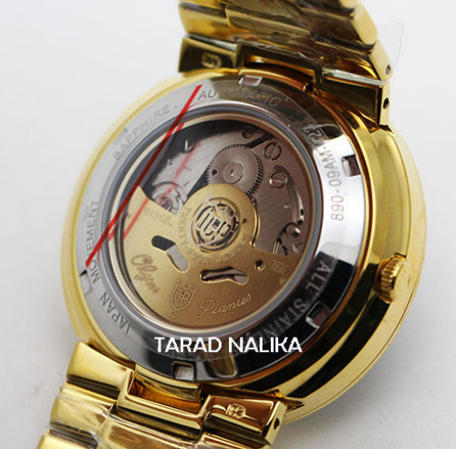 นาฬิกา Olym pianus sportmaster automatic sapphire 8909AM-434 เรือนทอง หน้าปัดดำ หลักพลอย 2