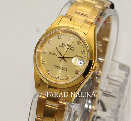นาฬิกา Olym pianus lady sapphire sportmaster 28 มม. 6834L29-404E เรือนทอง