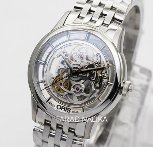นาฬิกา Oris Artelier Translucent Skeleton 73476844051 ระบบออโตเมติค เปลือยหน้าหลัง