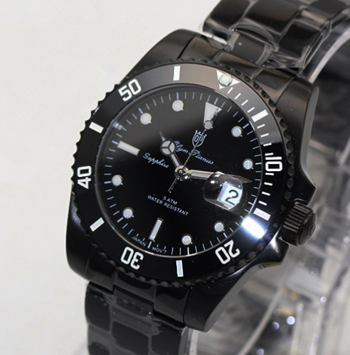 นาฬิกา Olym pianus sapphire submariner 899831G1-616 New Size 40 mm รมดำ ขอบเซรามิค