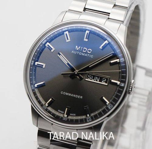 นาฬิกา MIDO Commander Datoday M021.430.11.061.00  sapphire grey dial 40 mm.