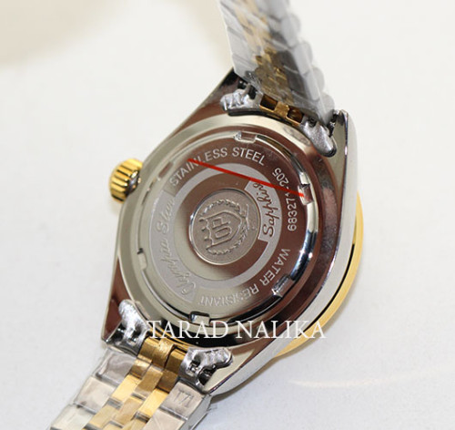 นาฬิกา Olympia star lady sapphire 683271-205  2Kหน้าปัดขาว ขอบพลอยขาว 2