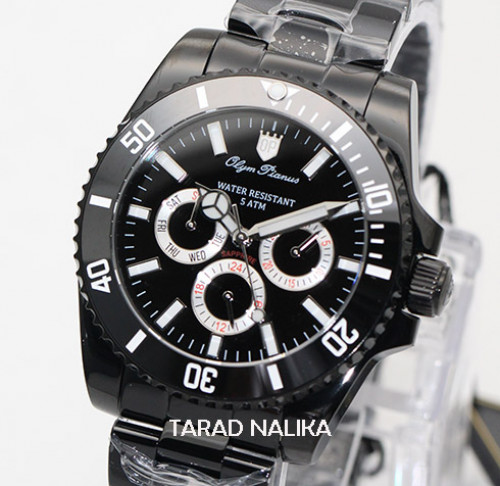 นาฬิกา Olym pianus sapphire submariner 899833G1-407 New Size 40 mm Black PVD หน้าปัดดำ