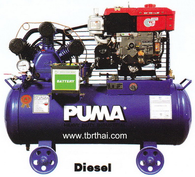 ปั๊มลมติดเครื่องยนตร์ Diesel 8.5 แรงม้า ยี่ห้อ PUMA รุ่น TPU-30