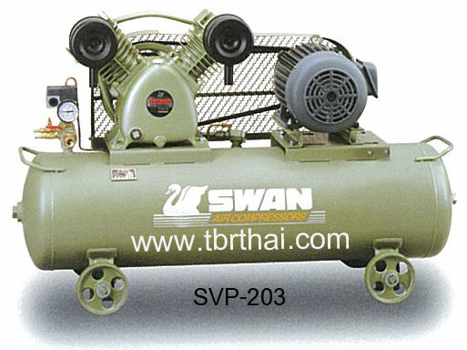 ปั๊มลม SWAN 3 แรงม้า รุ่น SVP-203 , Air Compressor SWAN Model:SVP-203