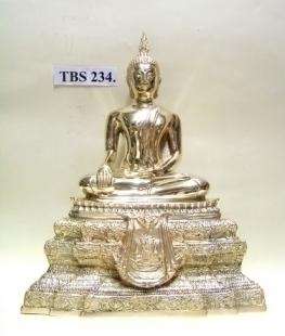 พระบูชา พระพุทธชินสีห์ หน้าตัก 5 นิ้ว วัดบวรนิเวศวิหาร เนื้อทองเหลือง ตรากาญจนาภิเษก