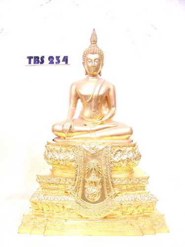 พระบูชาพระพุทธสิงหธรรมมงคล เนื้อโลหะปิดทอง หน้าตัก 5นิ้ว อนุสรณ์ 72 ปี พุทธสมาคมแห่งประเทศไทย