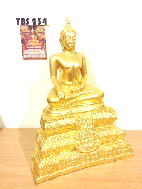 พระบูชาหลวงพ่อวัดไร่ขิง วัดไร่ขิง จ.นครปฐม หน้าตัก 7 นิ้ว เนื้อทองเหลือง (ปิดทอง) เสริมสิริมงคลชีวิต 1