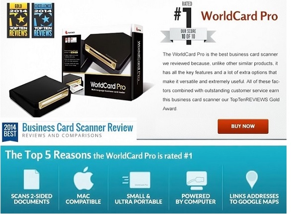 เครื่องสแกนนามบัตร PenPower รุ่น WorldCard Pro (ใช้ได้ทั้ง Windows และ Mac) 1